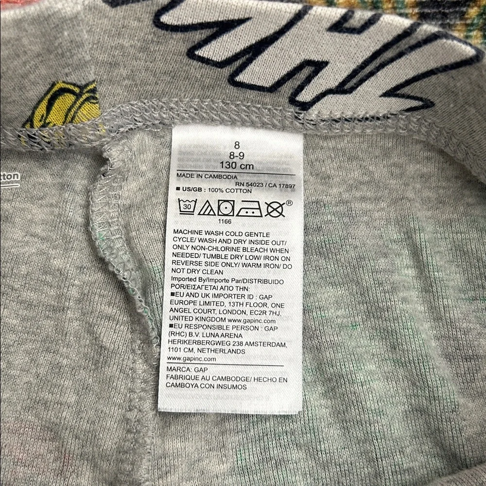 Gap Boys Organic Cotton Marvel Superhero Pajamas, Size 8